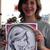 Caricature at a company picnic by Martin.