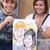 Couple caricature by David